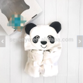Baby Handtuch mit Kapuze Tier Gesicht Panda personalisierte Geschenk große Größe